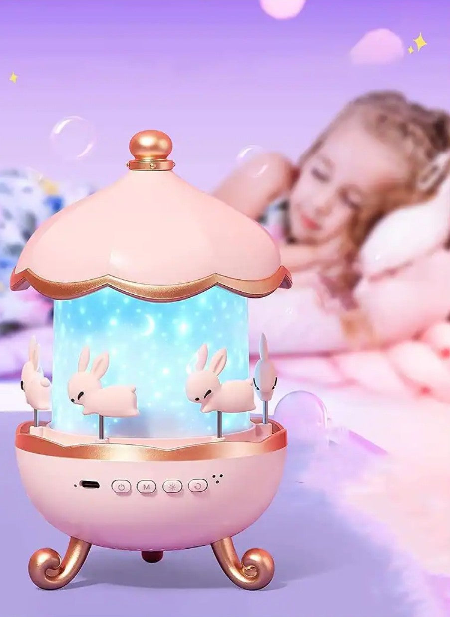 Bunny’s Carousel Rotating LED Night Light