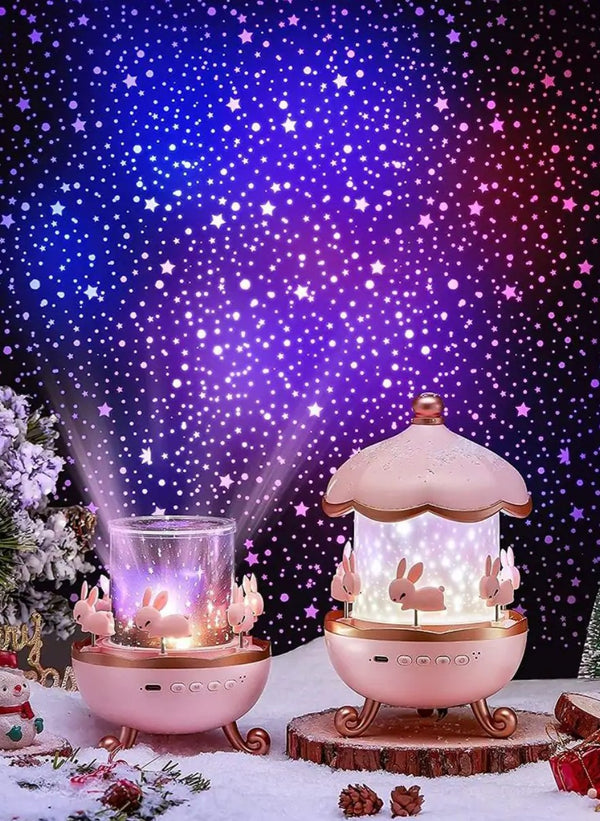 Bunny’s Carousel Rotating LED Night Light